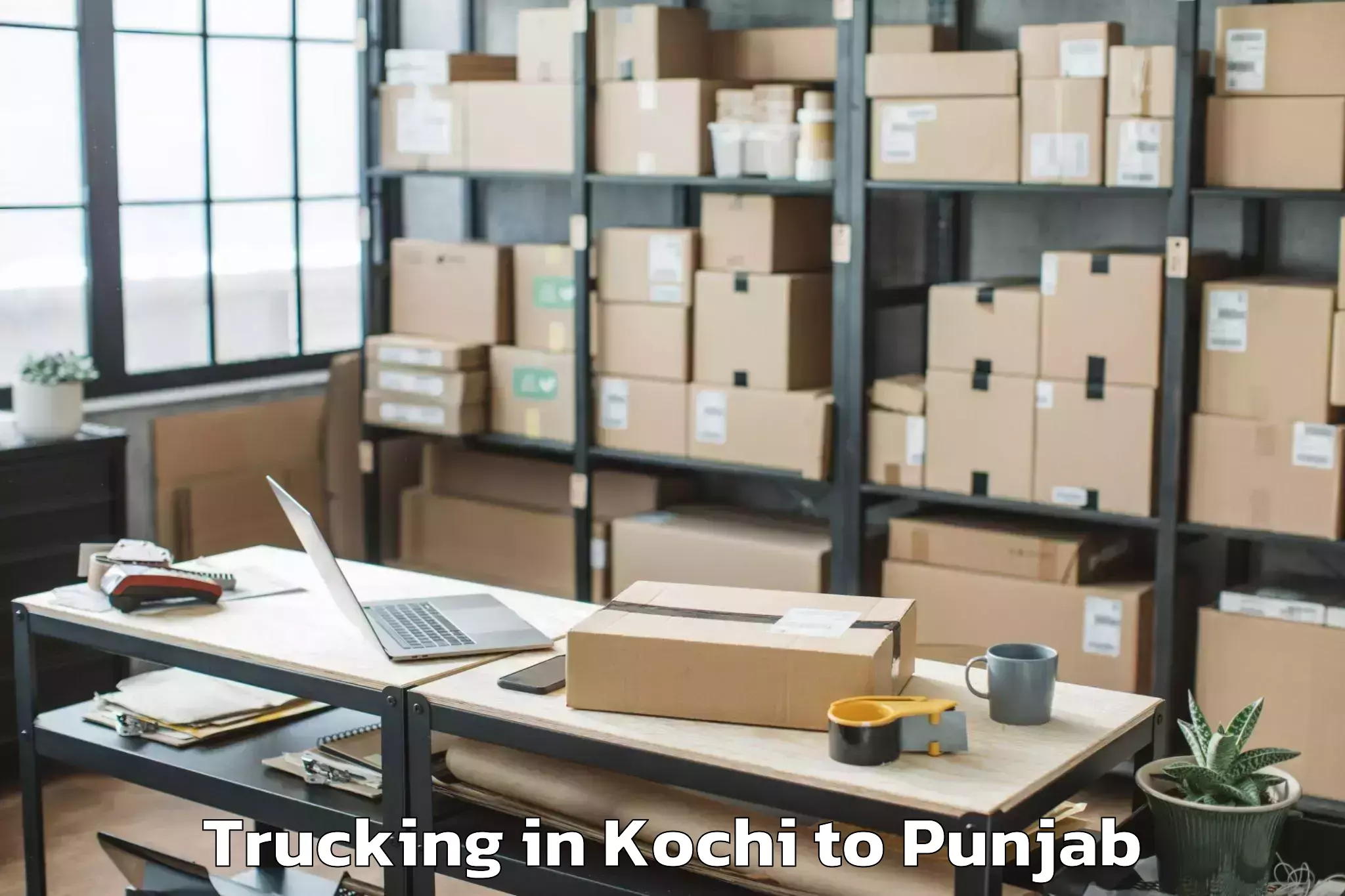 Trusted Kochi to Adampur Jalandhar Trucking